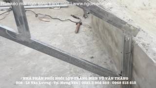 Hàn kèo sắt cho mái sử dụng ngói lợp tráng men | Ngói Men | www.ngoimen.com