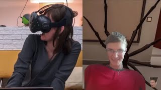 Реакция на TheBrianMaps. Моя Мама Пробует VR
