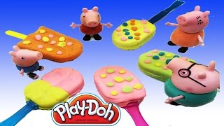 Play Doh Rainbow sweet Ice Creams Play Dough Peppa Pig Toy Videos