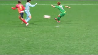 H31.01.01　延長戦前半　日テレ：田中のシュート　追加点(4点目)　皇后杯 日テレ･ベレーザ×INAC神戸レオネッサ　吹田スタジアム　JFA 第40回全日本女子サッカー選手権大会