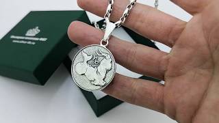 Серебряный кулон Знак зодиака Козерог