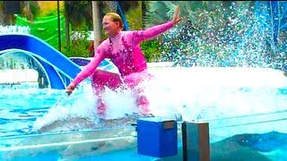DOLPHIN SURFING!!!