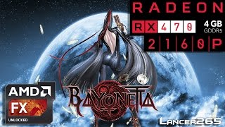 Bayonetta Gameplay RX 470 4k FX 6300