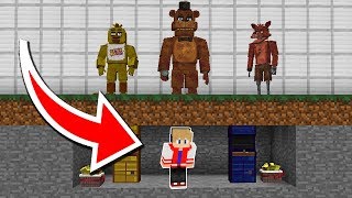 MELHOR ESCONDERIJO DOS ANIMATRONICS NO MINECRAFT ! (Five Nights at Freddy's)