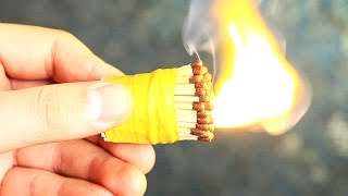 5 НЕОБЫЧНЫХ ЛАЙФХАКОВ СО СПИЧКАМИ