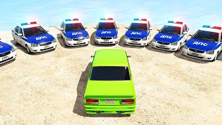 МЕНЯ ОКРУЖИЛА ПОЛИЦИЯ! ПОЛИЦЕЙСКАЯ ПОГОНЯ ЗА ВАЗ 2107 В GTA 5 ONLINE! (гта 5 догонялки)