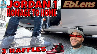 AIR JORDAN 1 "HOMAGE TO HOME" | ENTERING 3 RAFFLES | EBLENS VLOG