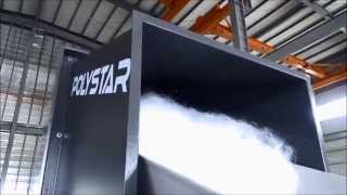Plastic yarn recycling machine
