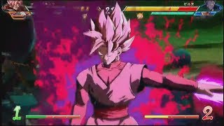 Dragon Ball FighterZ DRAMATIC FINISH! Hit/Black/Frieza VS Beerus/Goku/Gotenks Gameplay
