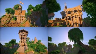 ДЕРЕВНЯ В ГОРАХ! Лучшая карта в MINECRAFT! +ссылка для скачивания