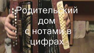 Родительский дом с нотами в цифрах