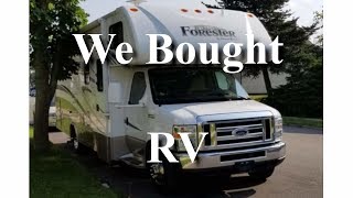 We Bought an RV (motor-home)