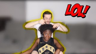 BOYFRIEND STYLES MY NATURAL CURLY HAIR FAIL | couple channel 2020 |