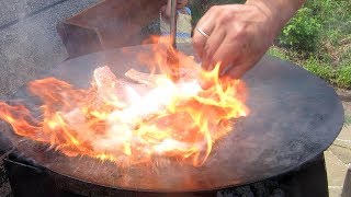 Садж на Мангале Мясо с Овощами на Сковороде!!! Сковорода из диска