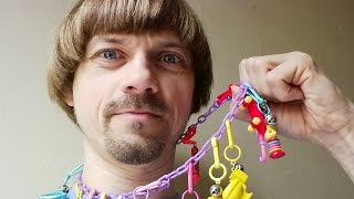 Flash Charms 80s Plastic Charms Vintage Collection -(Weird Paul) Necklace fashion style retro fads