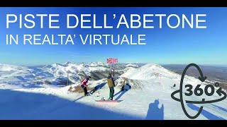 ABETONE -  PISTE DA SCI IN REALTA' VIRTUALE V.R. 360°