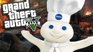 GTA 5 Mods - PILLSBURY DOUGHBOY MOD (GTA 5 PC Mods Gameplay)