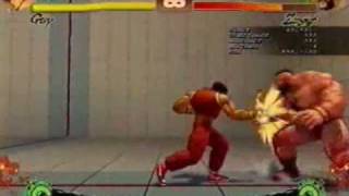 Super Street Fighter 4 Guy small combo video... (part 1)