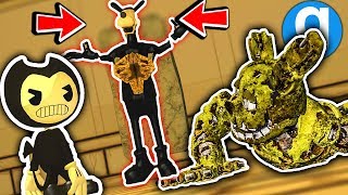 Springtrap Visits Evil Bendy Universe! - Garry's Mod Gameplay - FNAF Gmod