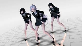 [MMD]1609 TDA Uniform Haku,Tori&Yoru Hot Dance Die Young (3P Ver)[DL][1080P,60FPS]