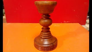 Подсвечник из яблони (Candle stand)
