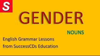 GENDER -  English Grammar lesson - Examples of Masculine, Feminine, Neuter  Gender