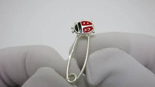 Серебряная булавка 6100076
