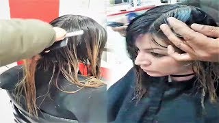 how to haircut long hair to layered bob haircut women