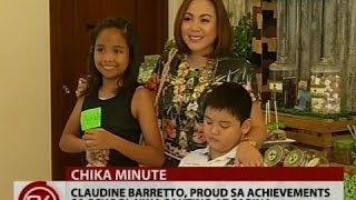 24 Oras: Claudine Barretto, proud sa achievements sa school nina Santino at Sabina