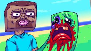 Жестокий мультик в Minecraft (18+)