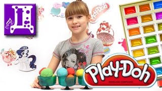 МОРОЖЕНОЕ Пластилин Play Doh Как Сделать Мороженое из Пластилина Пластилиновое мороженое