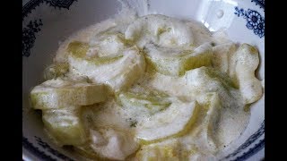Кабачки в сметане/Zucchini in sour cream