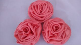 Dıy How to make Handmade Flowers / El yapımı Kumaş Çiçek Nasıl Yapılır