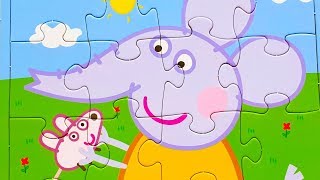 Слоненок Эмили из мультика Свинка Пеппа - собираем пазлы для детей | Peppa pig  pazzles