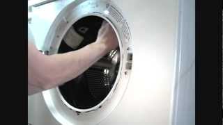 How to Replace Bearings/Drum on a small front loader washer. Como concertar maquina de lavar roupa.