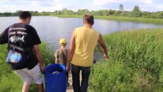 Зарыбление водоемов Брестской области подводными охотниками г.Бреста