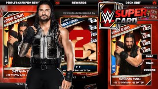 WWE SuperCard Gameplay Ep.16: Brock Lesnar vs Seth Rollins People's Champion Challenge Rewards!
