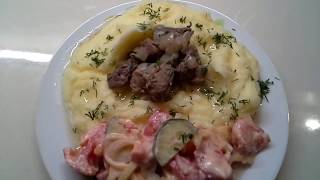 ФИЛЕ ГОРЛИЦЫ В ЛУКОВОМ СОУСЕ