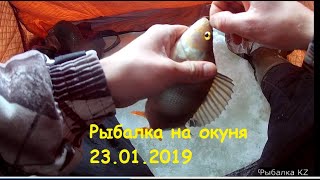 Рыбалка на окуня в январе. Казахстан. Кокшетау. Ивановка