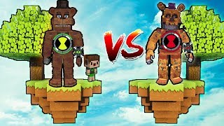 ILHA ANIMATRONIC OMNITRIX DO BEN 10 VS ILHA ANIMATRONIC OMNITRIX BEN 10 REVERSO DO MAL no MINECRAFT