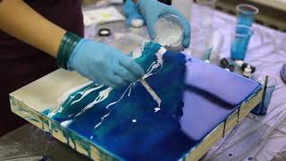 ЭПОКСИДНАЯ СМОЛА! море эпоксидкой.) EPOXY RESIN ART!