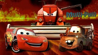 Молния Маквин убегает от Комбайна Фрэнка! Игра про мультик Тачки!