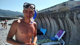 Кабардинка. Мыс Адмирал. Пляж пансионата Приморский. Автопутешествие с грудным ребенком
