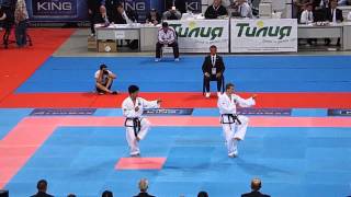 Ri Myong Jin v Evgeny Piksaev. IV Dan Male Tul Final ITF World Championships 2013