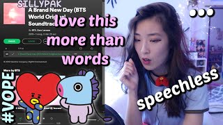 BTS - A BRAND NEW DAY (ft. Zara Larsson, J-Hope & V) BTS World Original Soundtrack (Pt. 2) REACTION