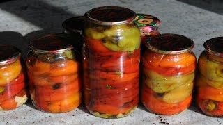 Маринованный Болгарский Перец на Зиму, Запечённый. Выпуск №111