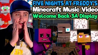 "Welcome Back" | FNAF Minecraft Music Video | 3A Display (Song by TryHardNinja) | Reaction