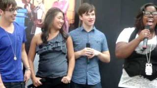 Part of the cast of Glee q&a in Natick Massachusetts