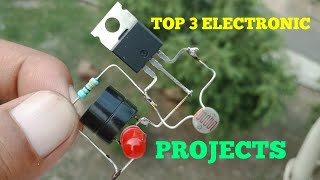 TOP 3 ELECTRONIC PROJECTS WITH BC547 TRANSISTOR, IRF740 AND LM386.