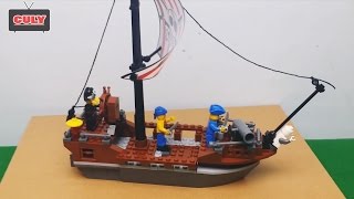 Bóc đồ chơi Lego thuyền hải tặc cướp biển Caribbean pirate boat toy for kid   đồ chơi trẻ em